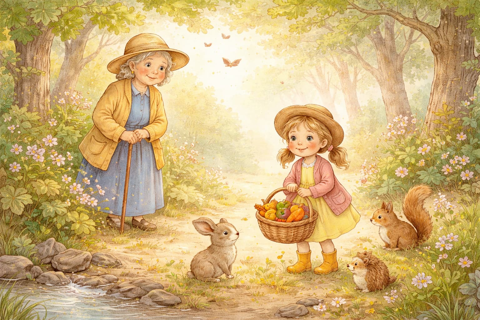 Ilustracija uz priču „Kristina i šumska pesma”